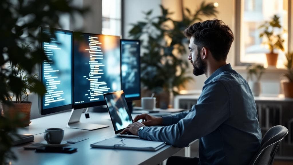 PlainSpeak AppWorks hero — describe your app and watch it come to life